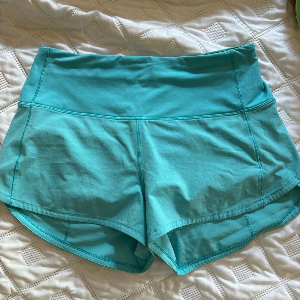 lululemon athletica Turquoise Athletic Shorts